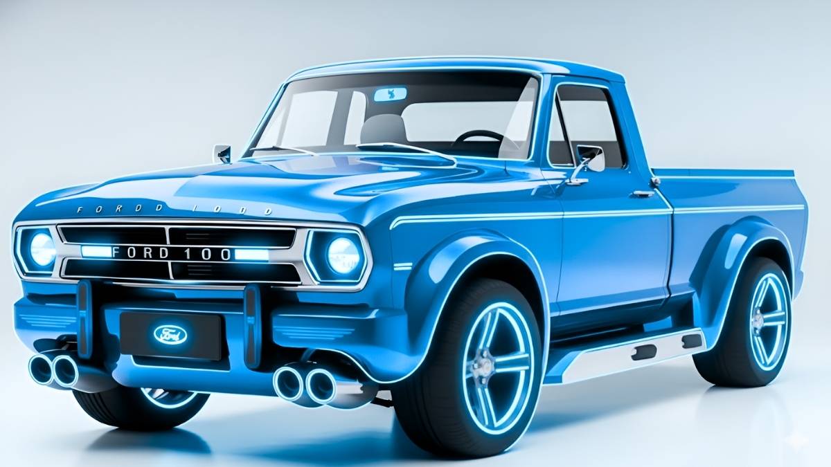 2026 Ford F 100 Is Back Classic Pickup Reborn With Modern Power and Retro Style